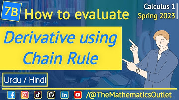Chain rule calculus in urdu hindi | Chain rule examples || Lec 7B