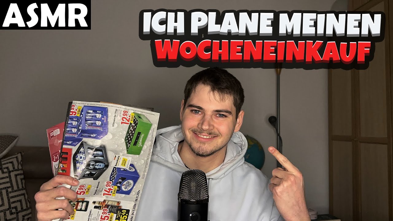 ASMR - ICH PLANE MEINEN WOCHENEINKAUF (GERMAN) | ASMR Tony