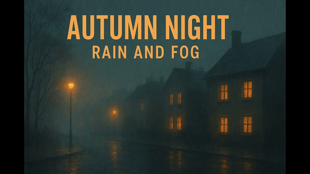 Autumn Night Rain & Fog 🌧️🌫️ | Deep Lofi Ambience