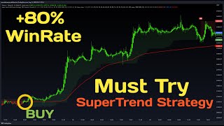 80% Winrate New Supertrend Strategy120% Profit Per Trade 1 Min Scalping Strategy For Day Trading