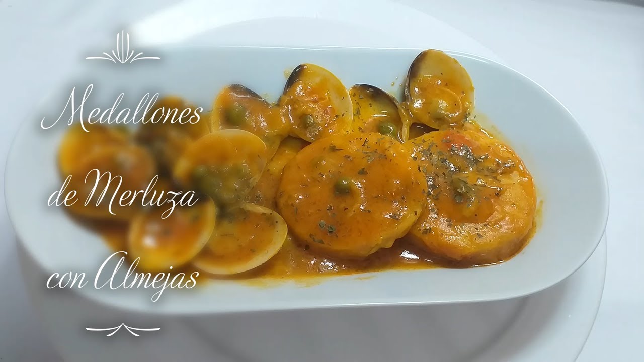 Medallones de Merluza con Almejas en Salsa - YouTube