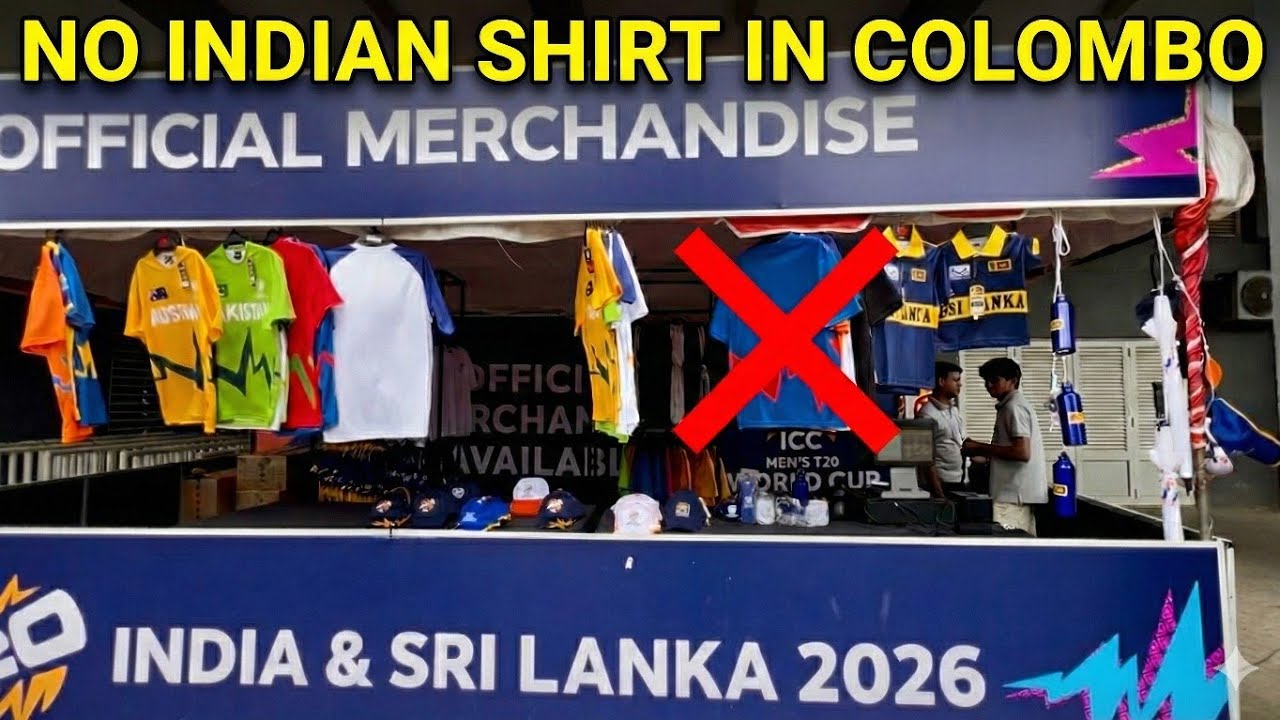 Why there is No Indian Team Jersy on ICC merchandise in Colombo R Premadasa Stadium 