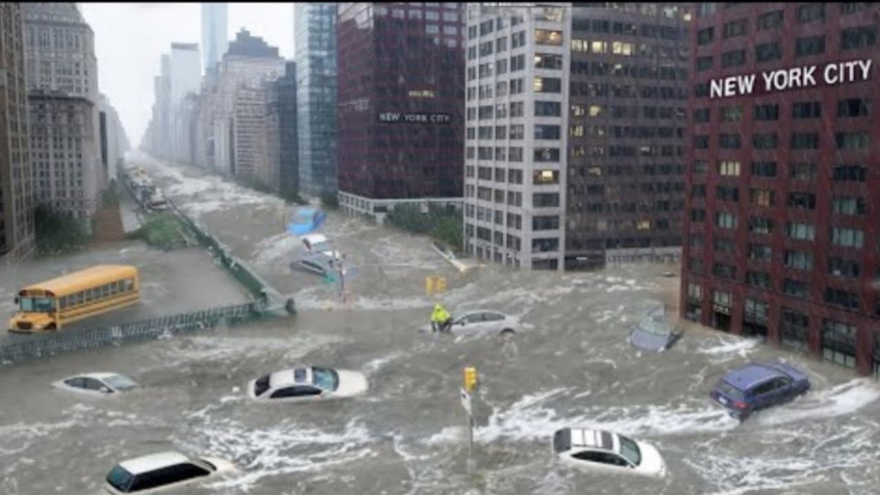 New York City Paralyzed and In Chaos | Flash Floods Turn Streets into a ...