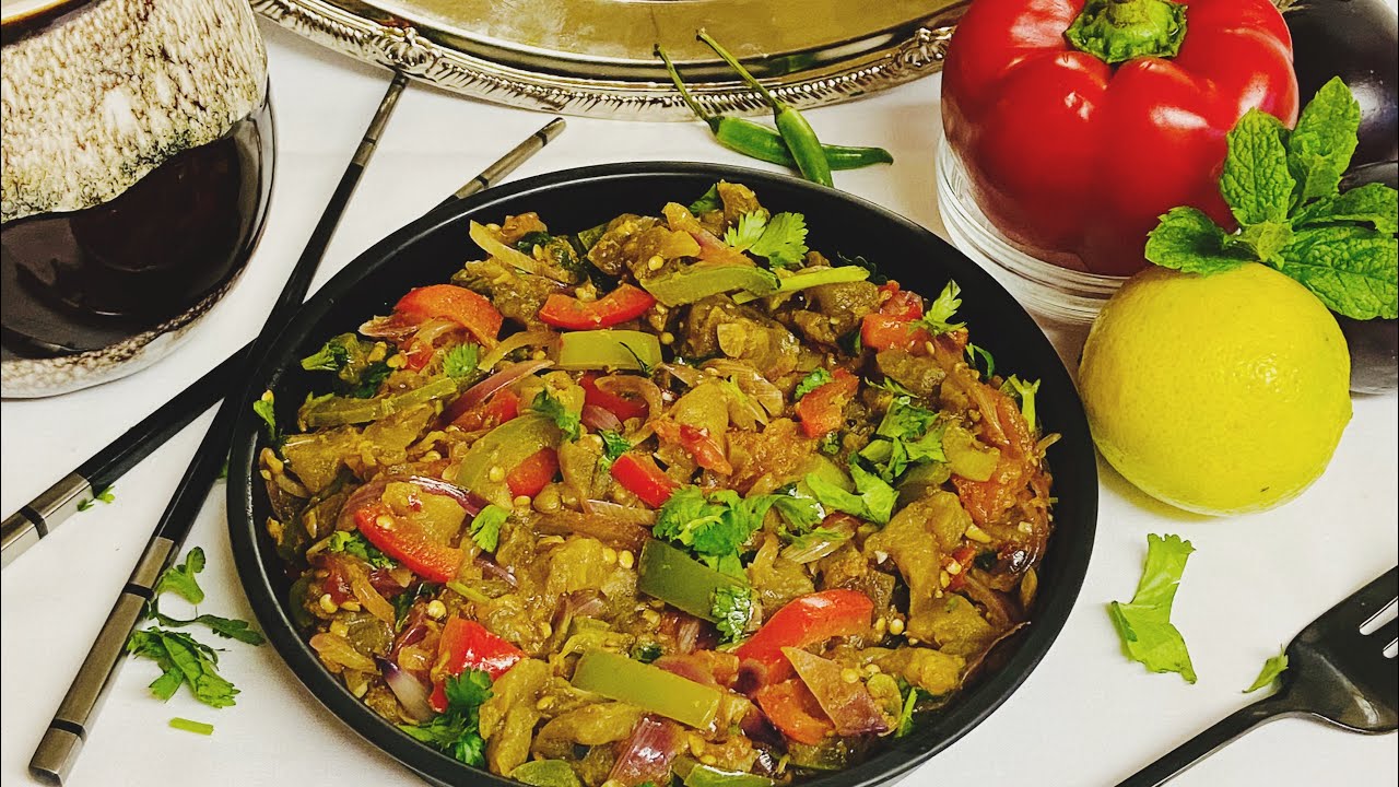 Roasted eggplant salad/Turkish eggplant salad recipe YouTube