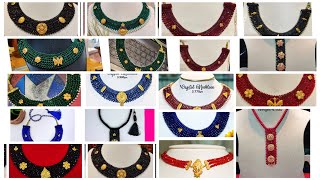 Latest & beautiful Crystal Necklace designs //Gold crystal Necklace//Light weight crystal Neckpiece