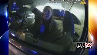 Video: Woman arrested after Tulsa Police said she led officers on a chase while drunk driving
