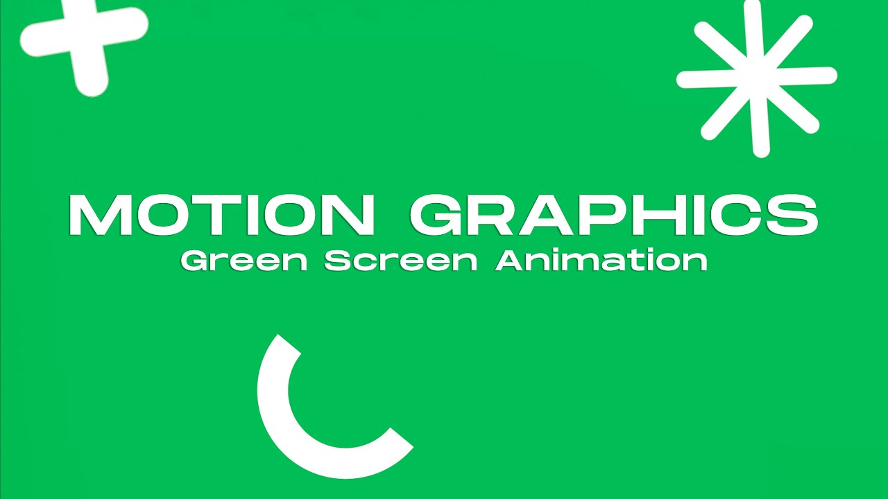 Make Your Own GREEN SCREEN Motion Graphics!