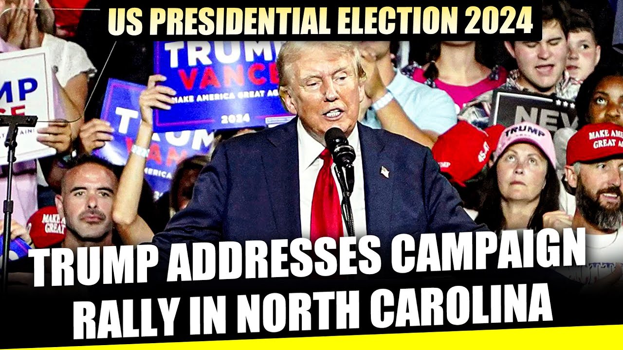 Republican presidential nominee Donald Trump holds a campaign rally in Greensboro, North Carolina