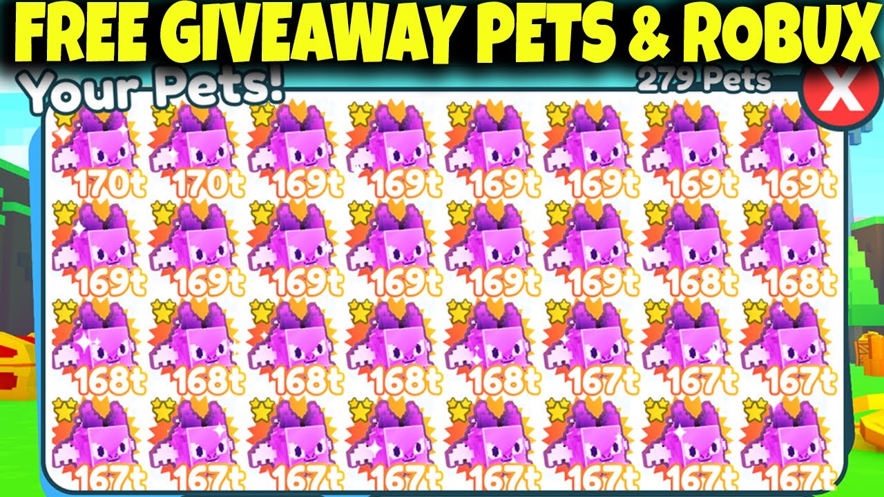 🔴LIVE PET SIMULATOR X GIVEAWAY FREE  |  ROBLOX FREE ROBUX GIVEAWAY LIVE  | ROBLOX PET SIM X