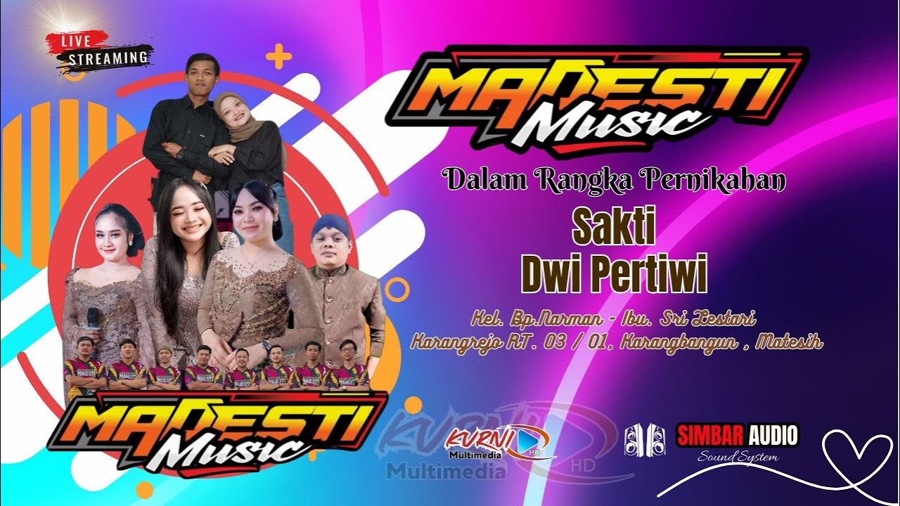 LIVE. MADESTI Music. Ngunduh Mantu. SEKTI \u0026 DWI || SIMBAR AUDIO || KURNIA HD Multimedia.