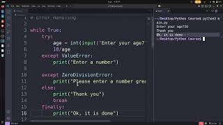 Python Error Handling Example | File Handling with Try-Except
