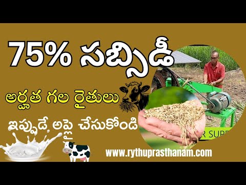 75% Subsidy scheme 2025 / Ap Government giving 75% of Subsidy for