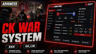 FiveM CK War System | Advanced Faction & Event Management [ESX / ox_inventory]
