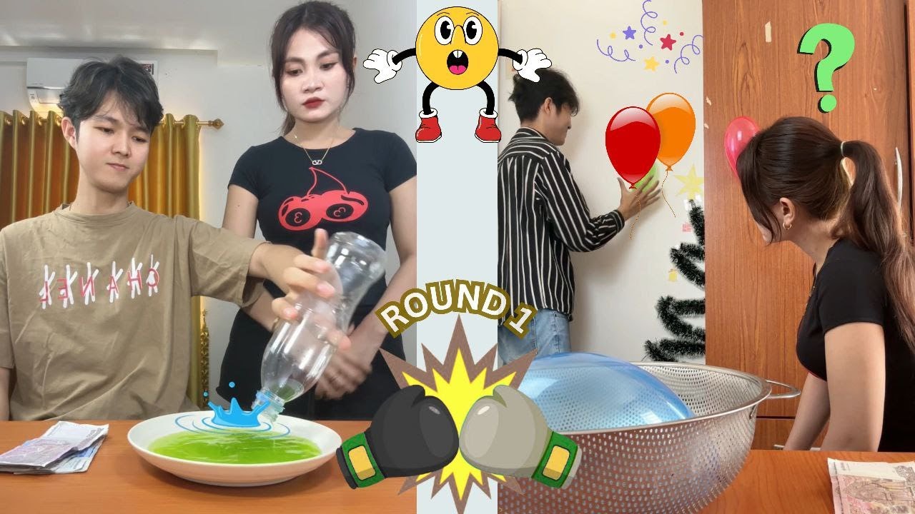 ទឹក១ ឬ ទឹក២ / Round1 or Round2 [Funny Challenge]