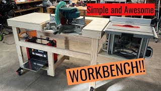 Celebrity Simple Workbench for TABLE Saw MITER Saw AND More!! Wealth