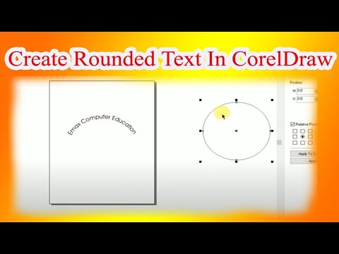 Create Rounded Text In CorelDraw 11 || Assamese|| Text Style in ...