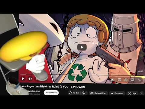 Drawn Mask falando de Video-game é com certeza um bom desenhista