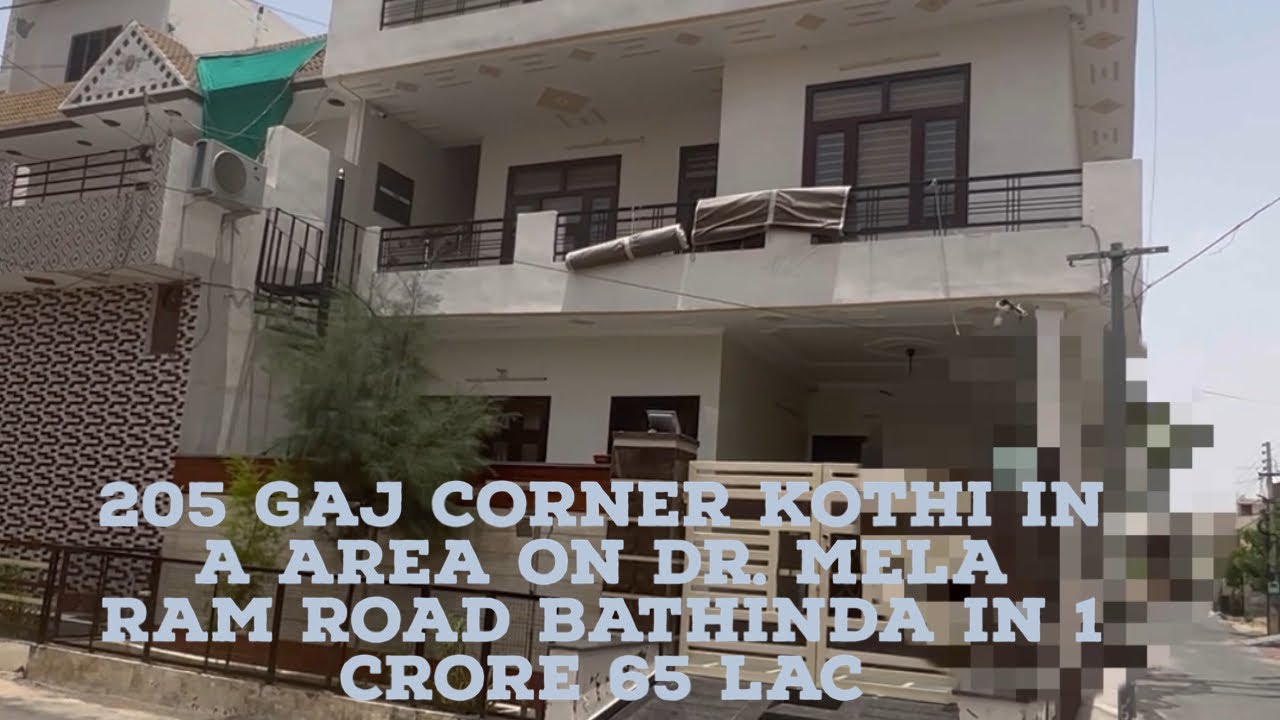  For Sale 205 Gaj Corner House In A Very Good Locality In Bathinda