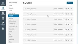 Upload scorm WBT into Canvas