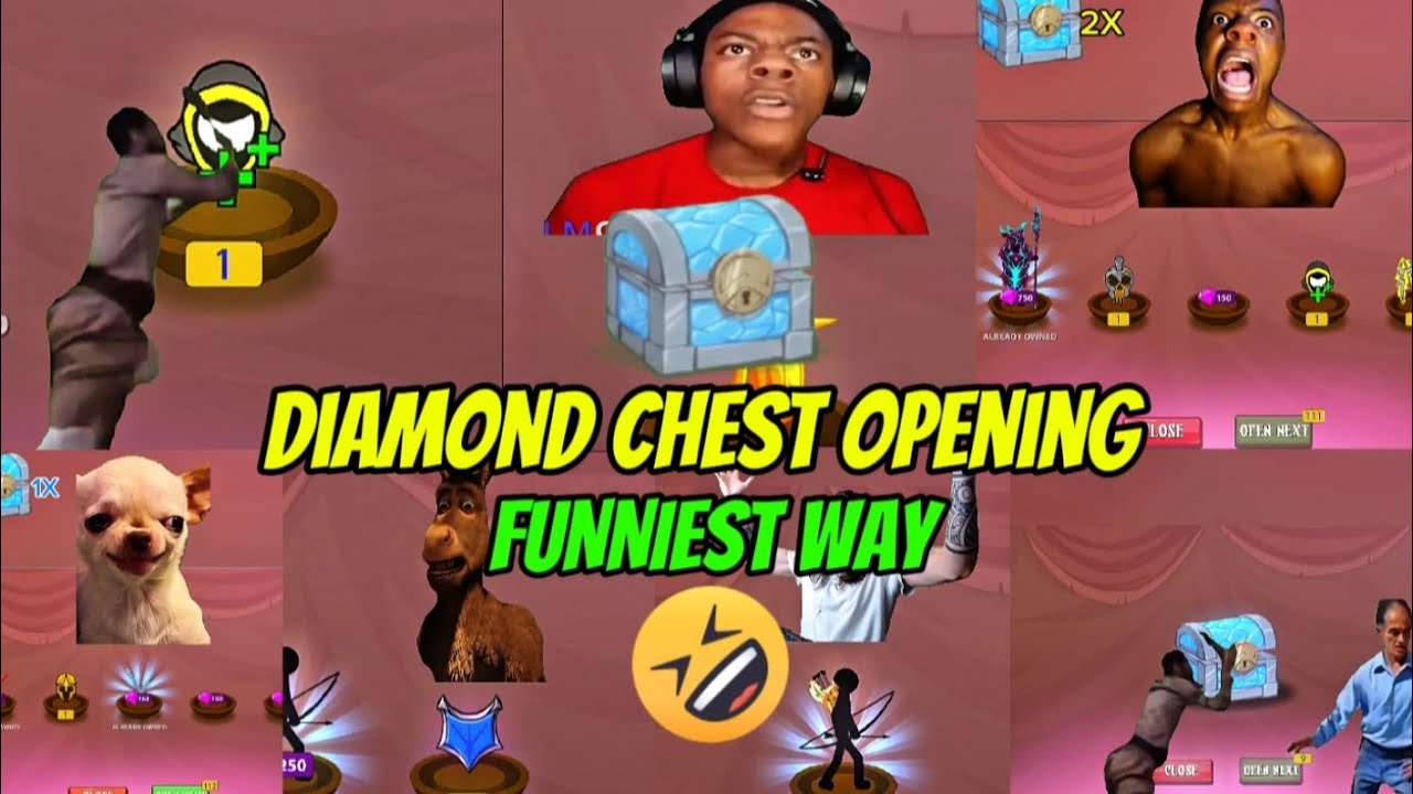 Diamond Chest Opening Funniest Way Stick War Legacy!