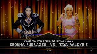 Impact Wrestling Under Siege 2022 Taya Valkyrie Vs Deonna Purrazzo For The Aaa Reina De Reinas Le