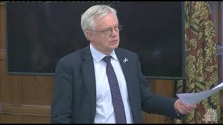 David Davis MP speaks in a Westminster Hall debate on large scale solar farms