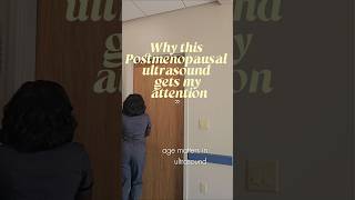 Thickened uterine lining in a postmenopausal women. #ultrasound #health #menopause #obgyn #education