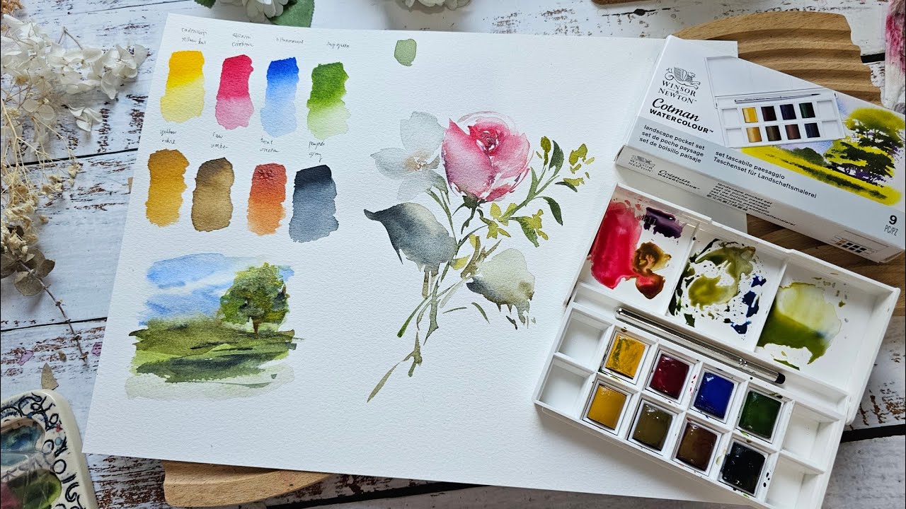 Winsor and Newton Cotman Watercolor Landscape Pocket Set Review 