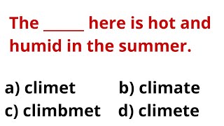 How good is your spelling?| English Spelling Quiz Grade 6 Level