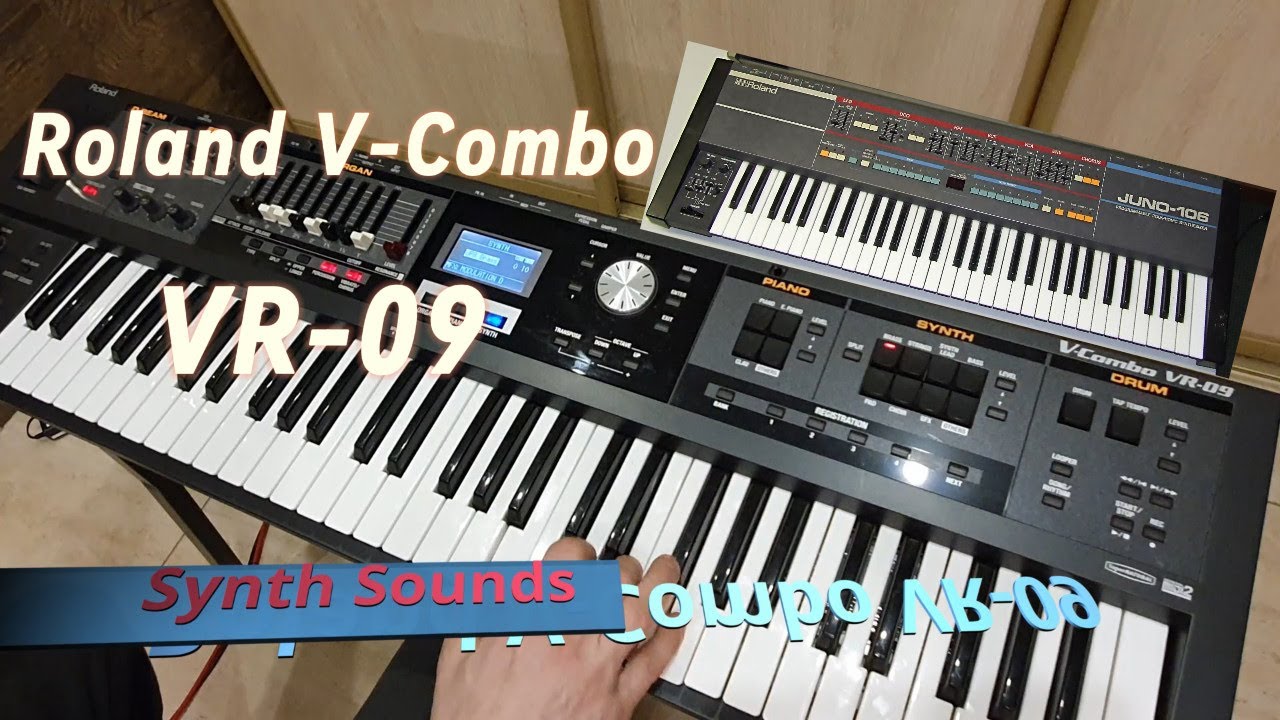 Roland V-Combo VR-09 - Synth Sounds Soundcheck - YouTube