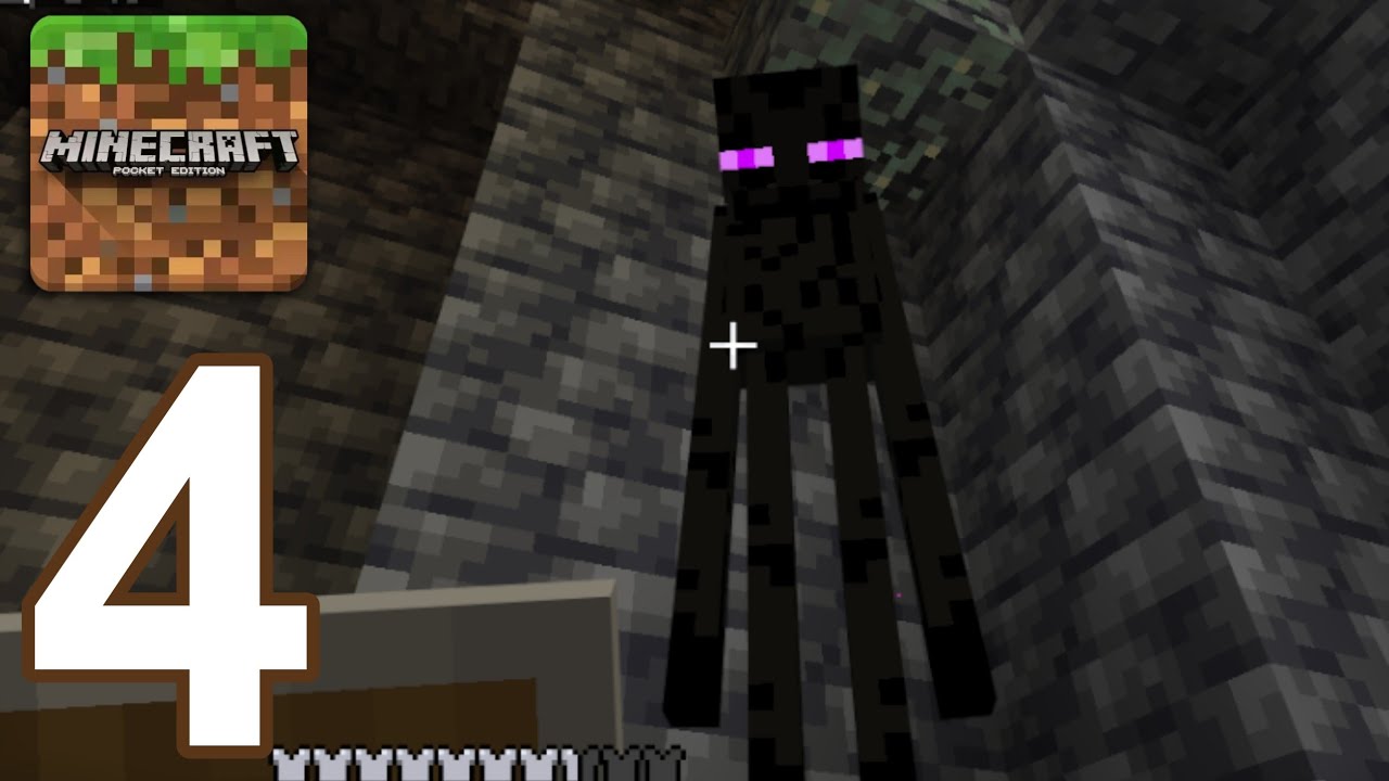 Minecraft: Pocket Edition Part 4 - Gameplay Walkthrough - Enderman (Windows)