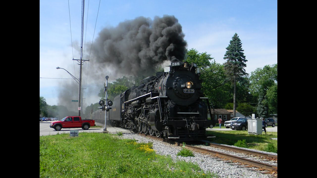 The Chase of The Varsity Passenger Special Pulled By NKP 765