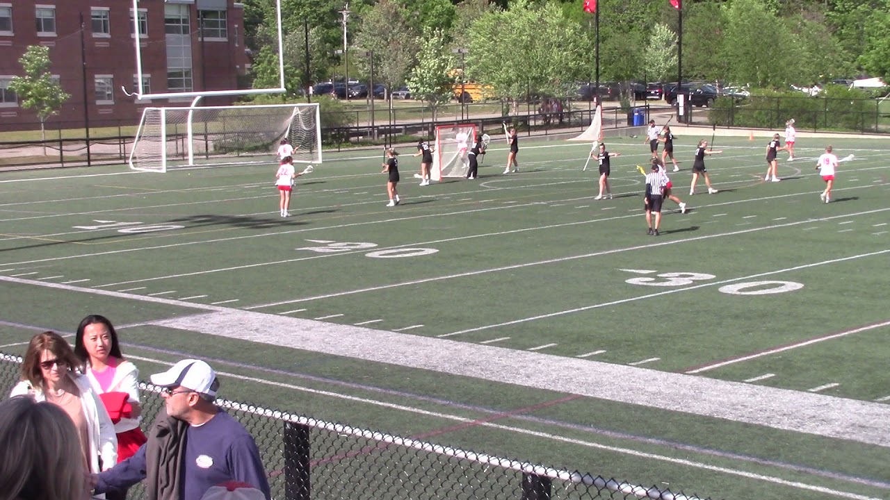 Audrey Cole scores 100th career point in Hingham Vs Marshfield Girls Lacrosse game on May 25th