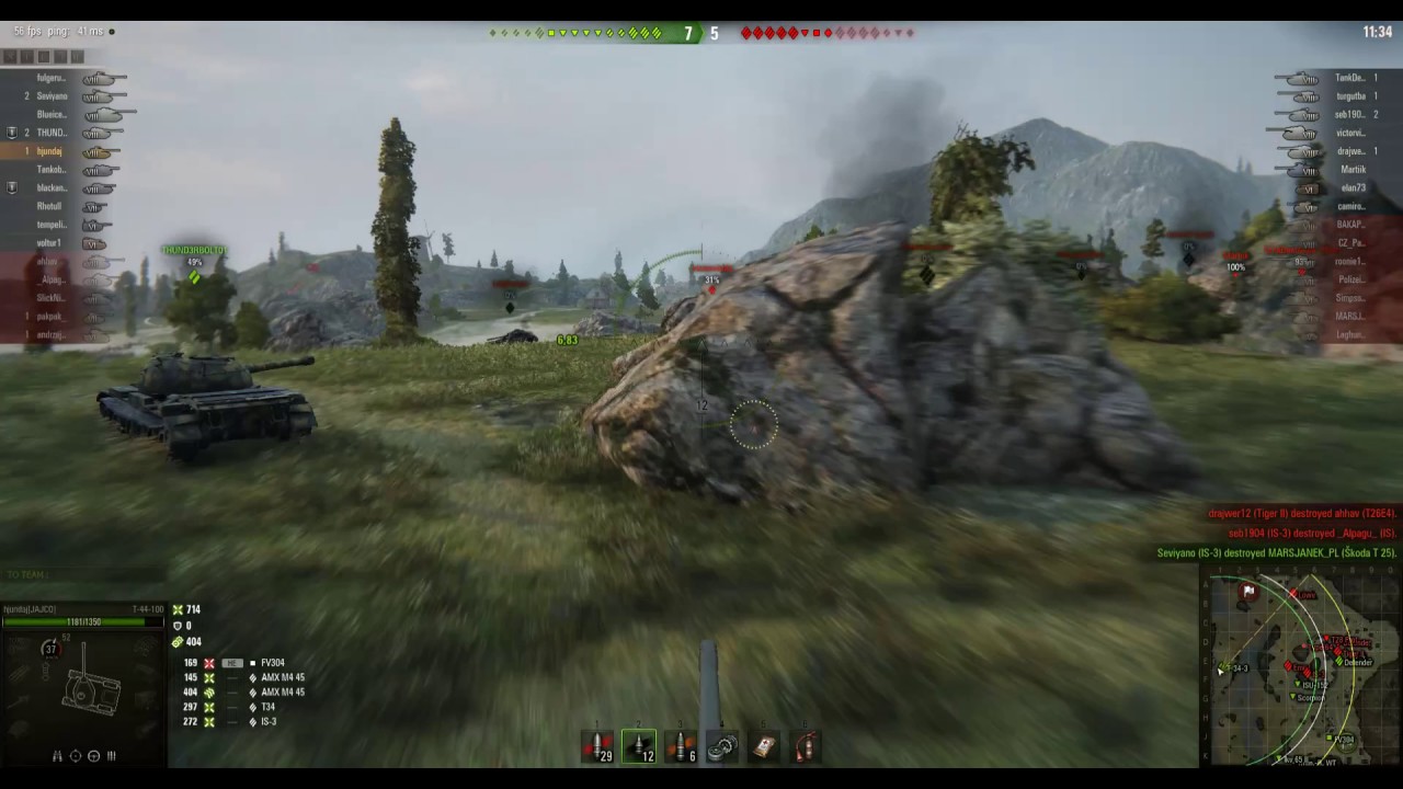 games people play World of Tanks - tomato hjundaj - T-44-100 Really can earn some bobs