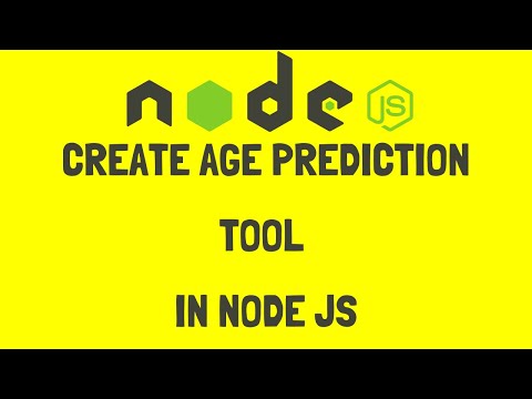 Learn how to Create Age Prediction Tool in Node JS ( in 7 mins )