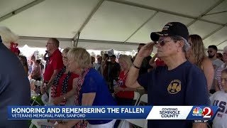 Memorial Day ceremony in Sanford honors fallen veterans