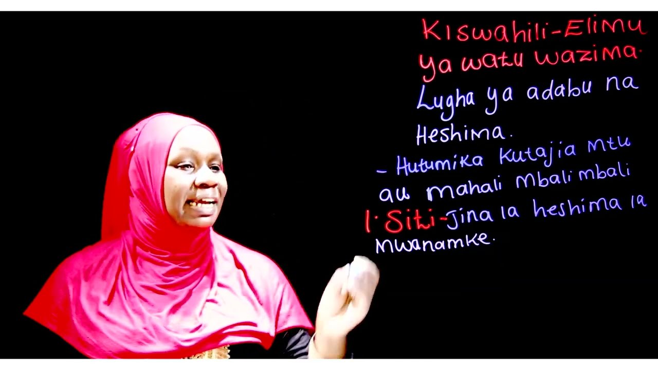 Kiswahili Elimu ya watu wazima Somo la 44: Maneno ya adabu na heshima