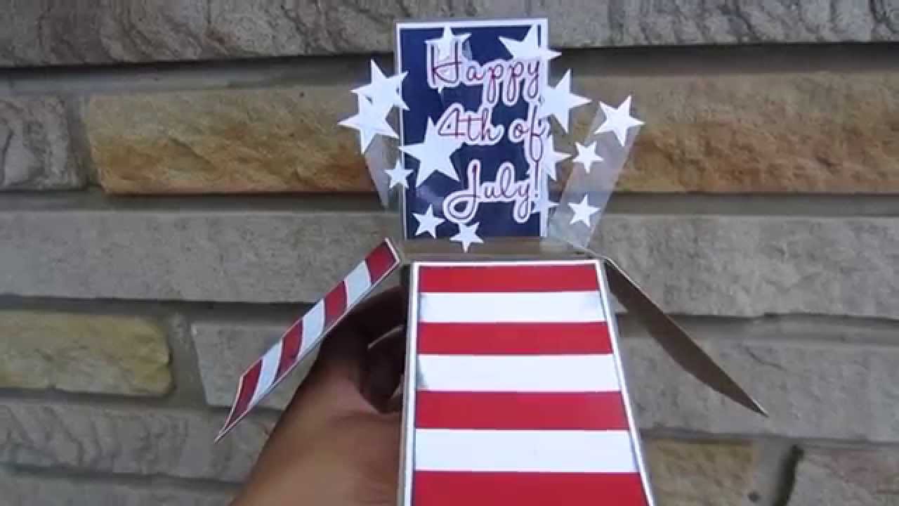 [Cards] Fourth of July Explosion Box Card