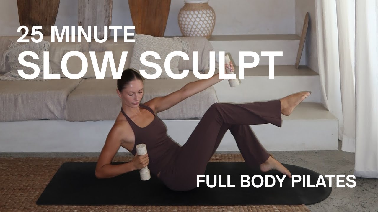 25-MINUTE SLOW SCULPT I Full Body Pilates I At Home Pilates Workout
