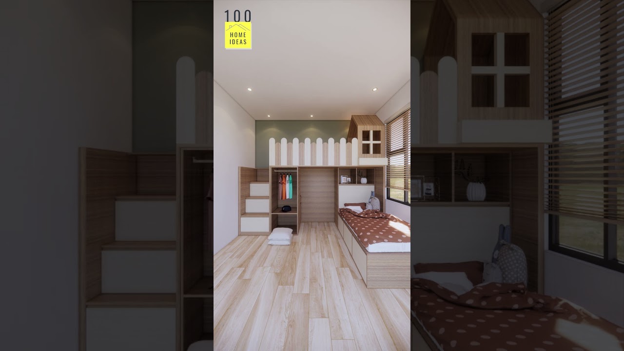 Kids Room Makeover 2024 - Amazing Treehouse Bunk Bed Design 