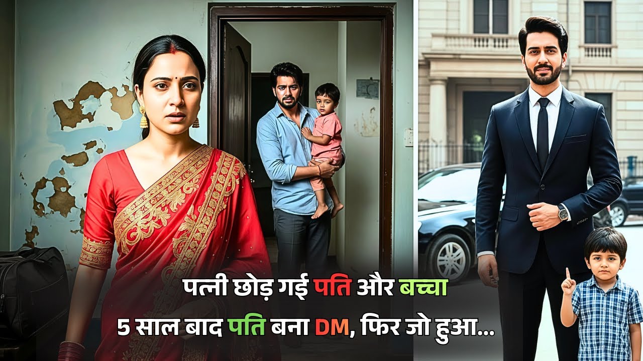 गरीबी की वजह से पत्नी छोड़ गई पति और बच्चा  5 साल बाद पति बना DM, फिर जो हुआ? Emotional Story