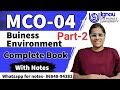 MCO-04 Business Environment COMPLETE BOOK. One SHORT Marathon.Business Environment in Hindi. MCO-04