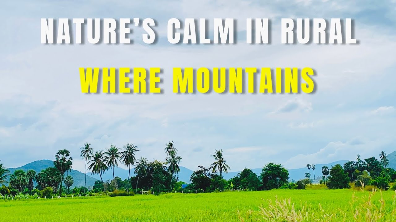Nature’s Calm in Rural Cambodia | Where Mountains Meet the Rice Fields