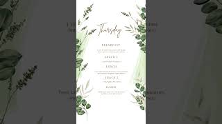 A 7-day meal plan for just 1200 calorie by day #diet #healthybody #meditation