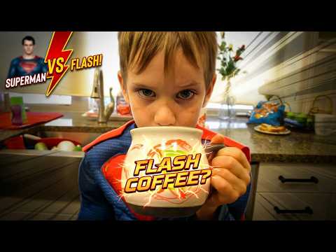 Can Superman Beat Flash? Superhero Kids House Challenge! 🦸‍♂️