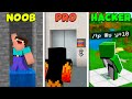 🔥 Como fazer um ELEVADOR de NOOB vs PRO vs HACKER no MINECRAFT BEDROCK