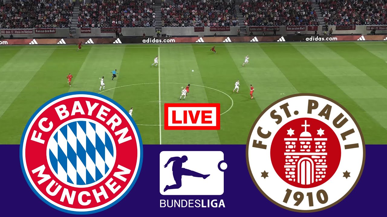 🔴 LIVE : Bayern München gegen St. Pauli | Bundesliga 2025/26 | Vollständiges Spiel-Streaming