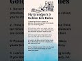 My Grandpa’s 5 Golden Life Rules 🧓✨#motivation #english #shorts
