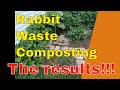 Results of composting rabbit waste in the garden