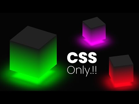 Ambient Light Effects | HTML And CSS 3D Glowing Cube Animation Effects | css design